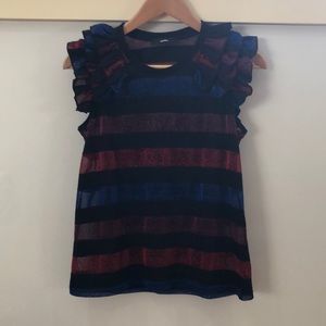 Diesel striped sheer top